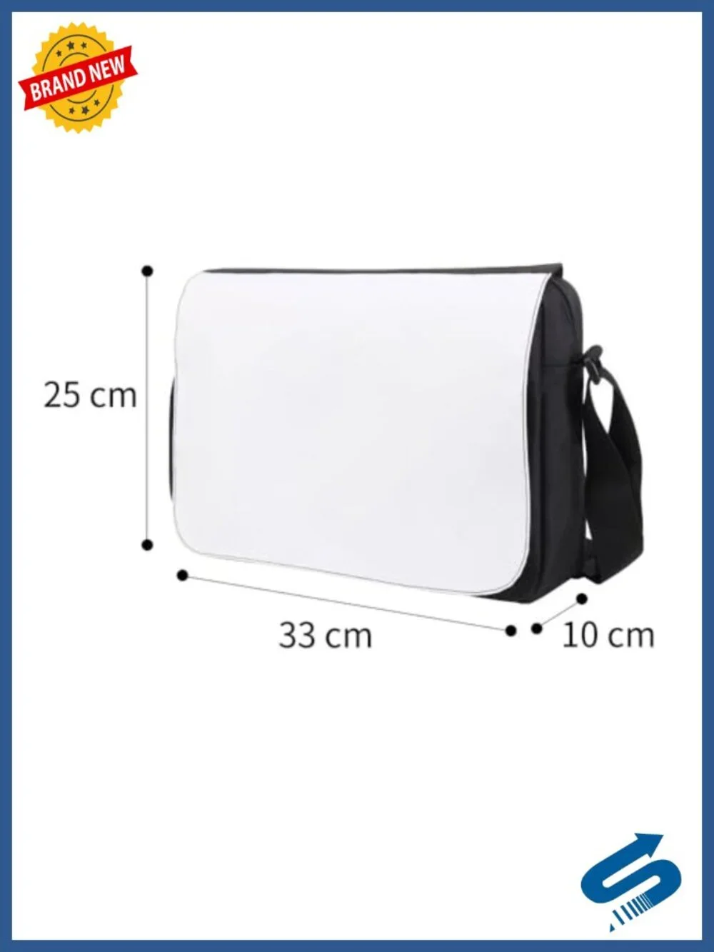 Blank Canvas Crossbody Sling Bag for DIY Heat Transfer Customizable Removable